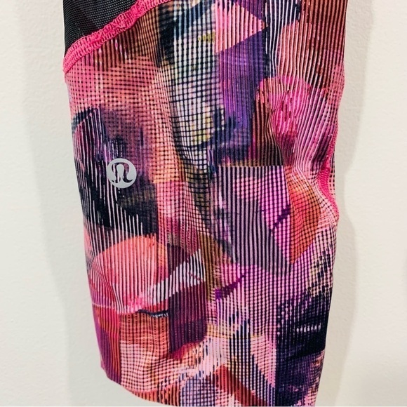 Lululemon On Pace Crop *21" Sun Dazed Multi Pink Size 6 - Picture 10 of 10